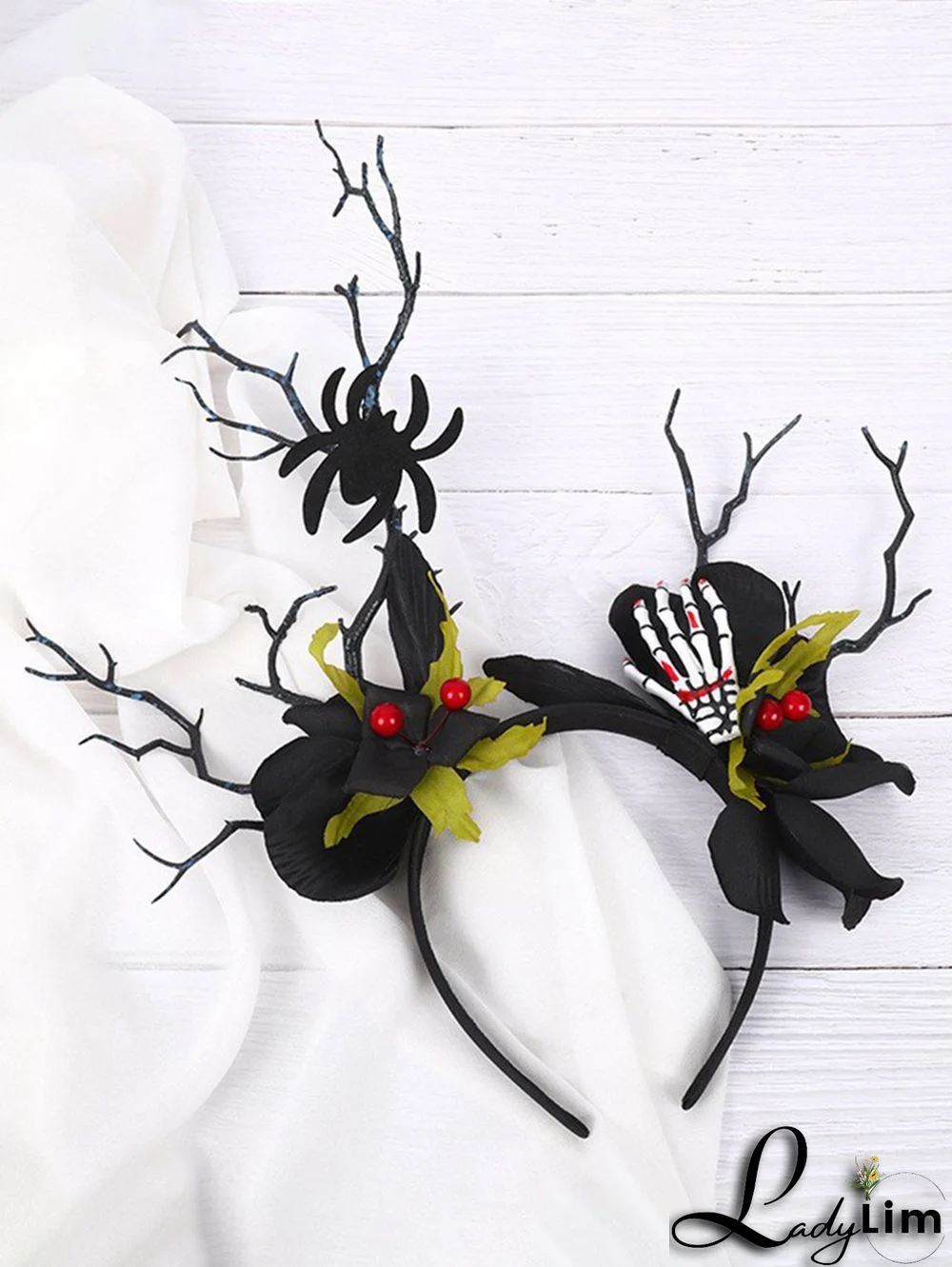 Halloween Twigs Floral Butterfly Pattern Hair Hoop