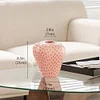 Retro Strawberry Vase Ceramic Ornaments Living Room High Value Light Luxury High-end Creative Exquisite Flower Arrangement Hydroponic Green Plants
