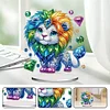 DIY Lion Acrylic Diamond Painting Desktop Ornaments
