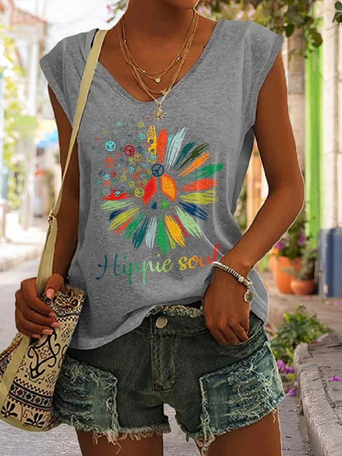 Hippie Soul Print Tank Top