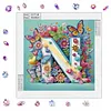 Butterfly Flower N 5D Partial Drill DIY Diamond Painting Kit 30*30cm