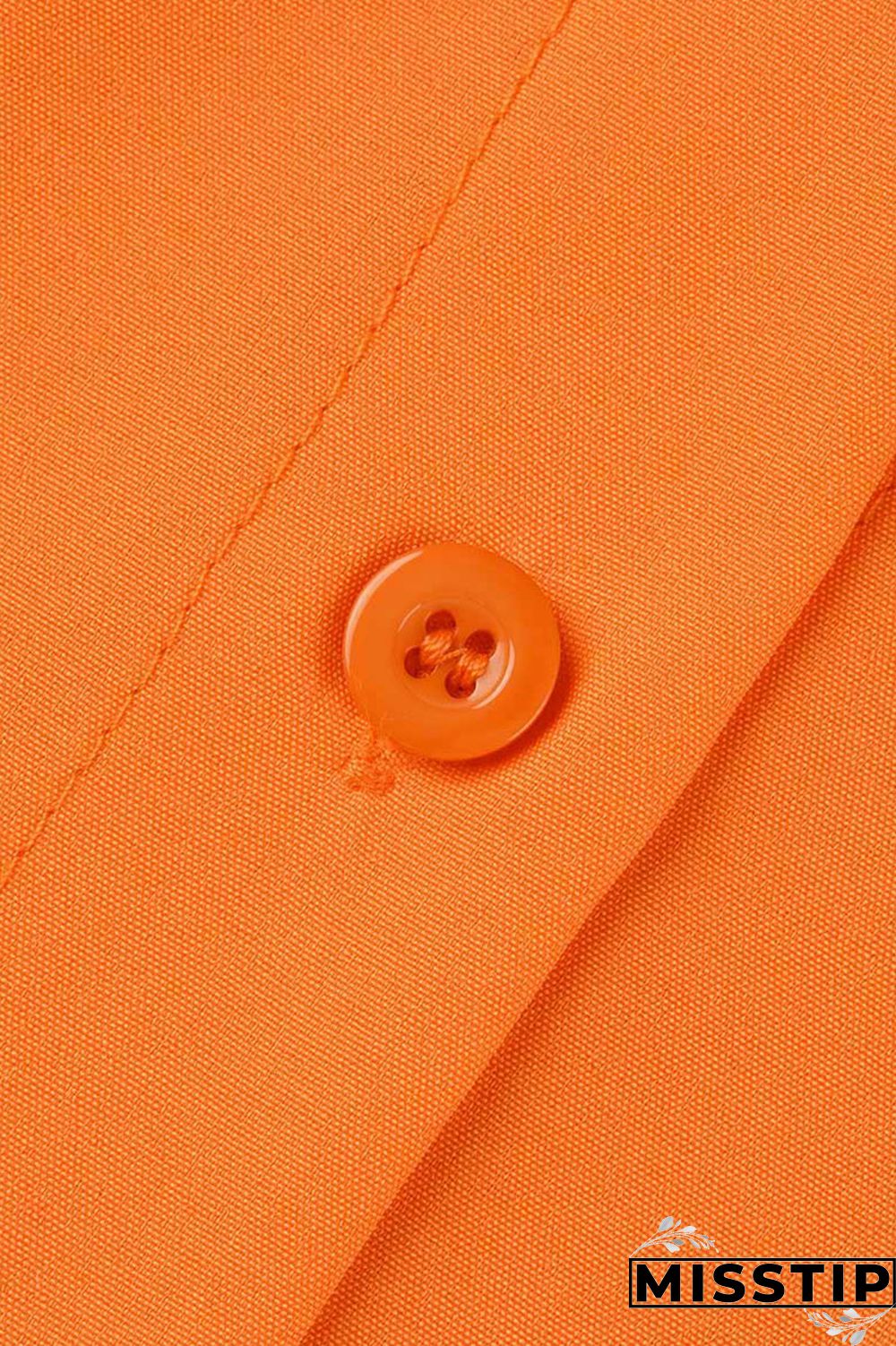 Green Casual Solid Patchwork Buckle Turndown Collar Tops