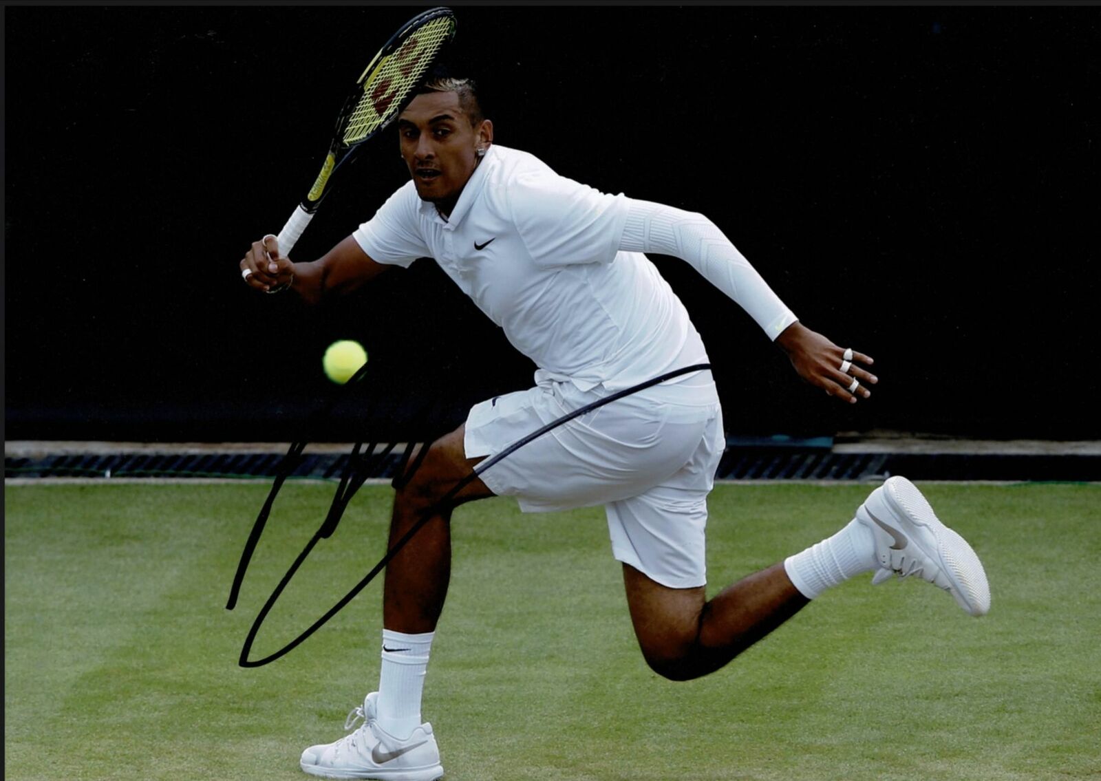 Nick Kyrgios Signed 12X8 Photo Poster painting Genuine Autograph AFTAL COA (A)