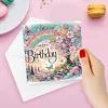 6Pcs carte de voeux d&rsquo;anniversaire-bricolage