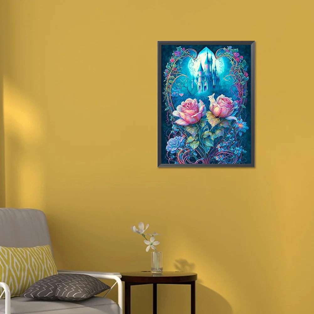 Diamond Painting - Full Round Drill - Rose Castle(Canvas|30*40cm)