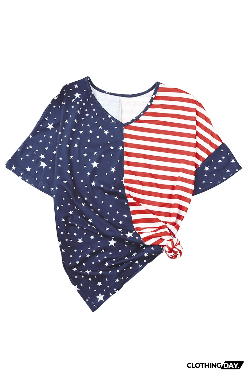 July 4th Stars and Stripes USA Flag Tee
