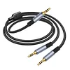 1/8in TRS Stereo Splitter Cable Male To Dual Male 3.5mm Y-Splitter Stereo Audio Cable for Speakers Headphone Cell Phone PC Laptop