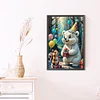 (40*60cm)Party White Bear - Full Round Drill Diamond Painting