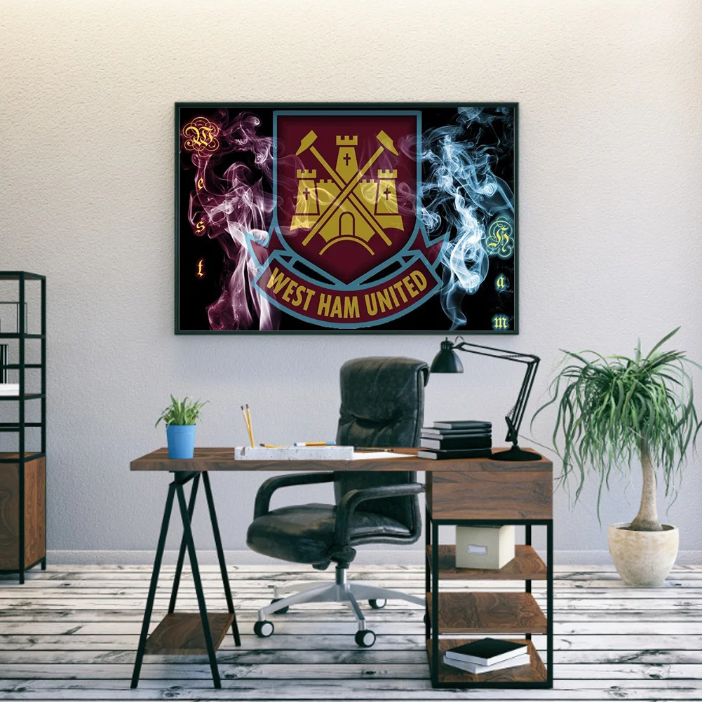 Diamond Painting - Full Round Drill - West Ham United(40*30cm)