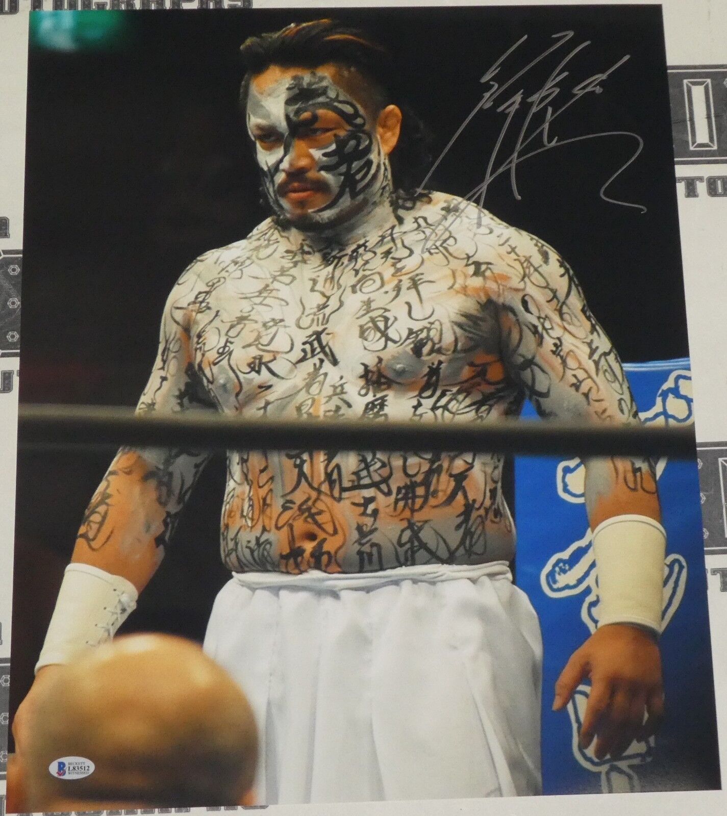 Hirooki Goto Signed 16x20 Photo Poster painting BAS Beckett COA New Japan Pro Wrestling Picture