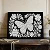 uk.everydayedeals DIY Pearl Painting With Frame - Handmade Self-Adhesive Pearls - Butterfly(20*30cm)