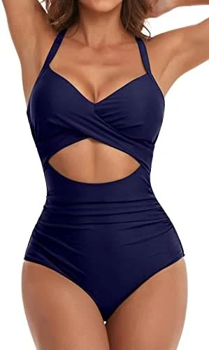Cutout High Waisted One Piece Swimsuits