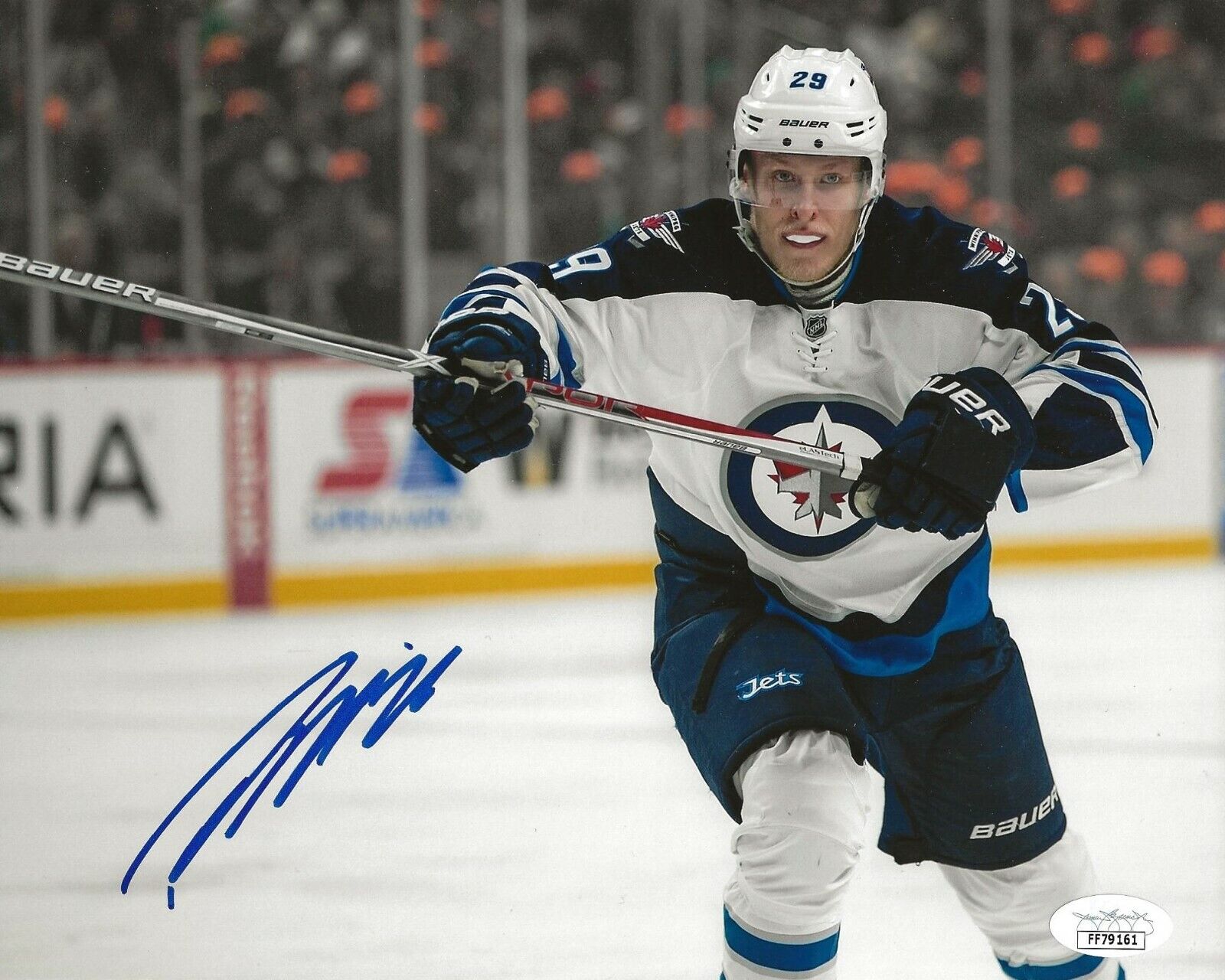 Patrik Laine signed Winnipeg Jets 8x10 Photo Poster painting autographed 6 JSA