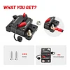 RED WOLF Waterproof 100Amp Circuit Breaker for Boat Trolling Motor Marine ATV Vehicles Stereo Audio Electronic Battery System Inline Fuse with Manual Reset Switch 12V-48V DC