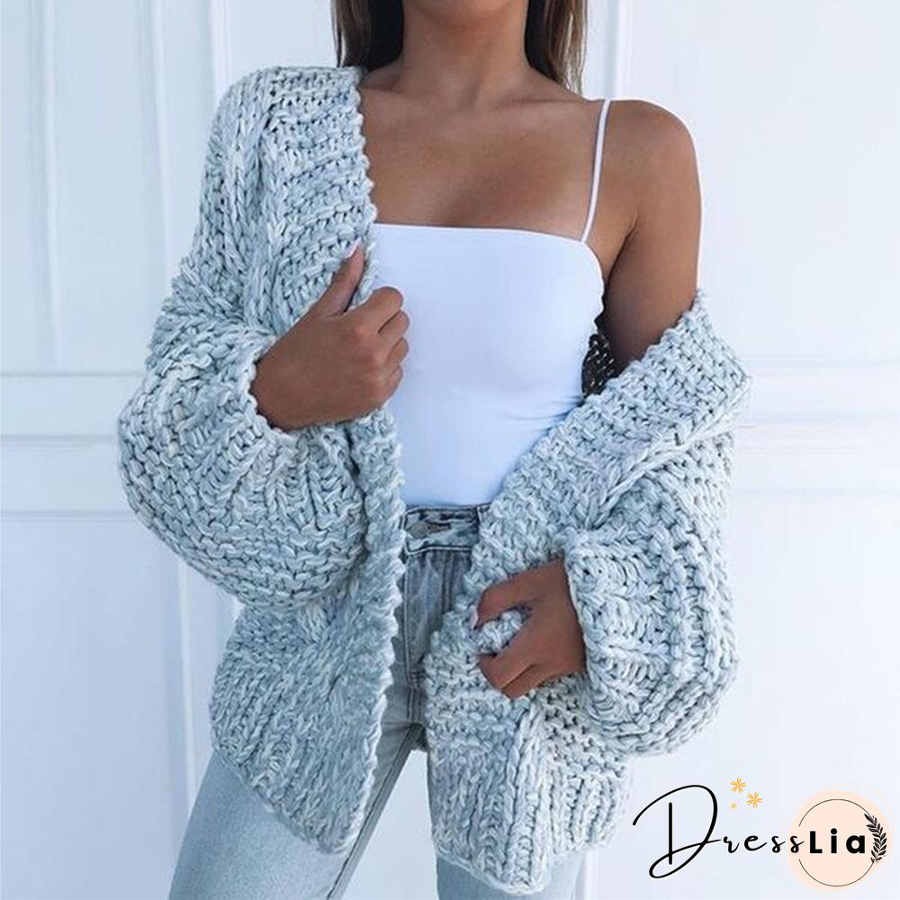 New Autumn And Winter Long-sleeved Sweater Cardigan Women's Sweater Cardigan Women's Pullover
