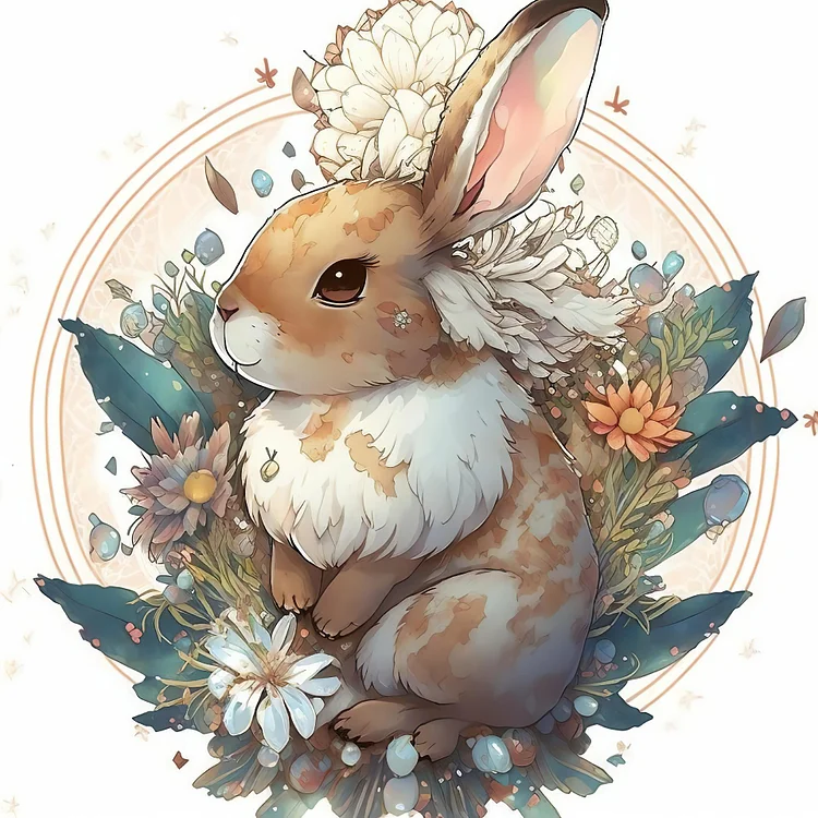 Animal Rabbit - Customized AB Drill Diamond Painting gbfke