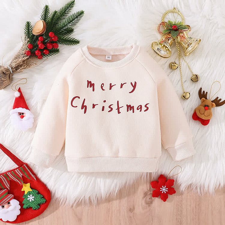 MERRY CHRISTMAS Toddler Casual Sweatshirt