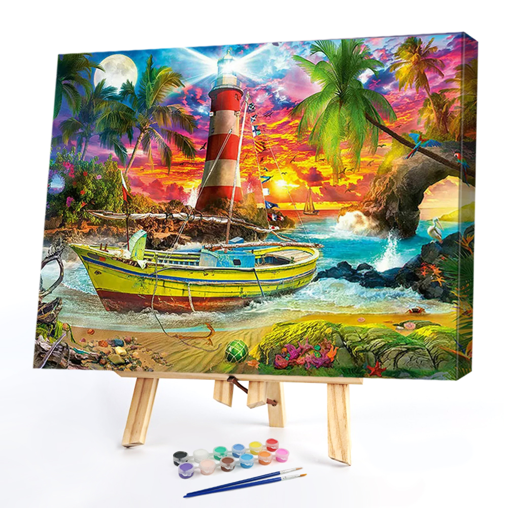 

40*50CM Paint By Numbers-Boat, 501 Original