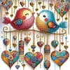 Oiseau-Peinture sp&eacute;ciale partielle au diamant-30 * 30cm