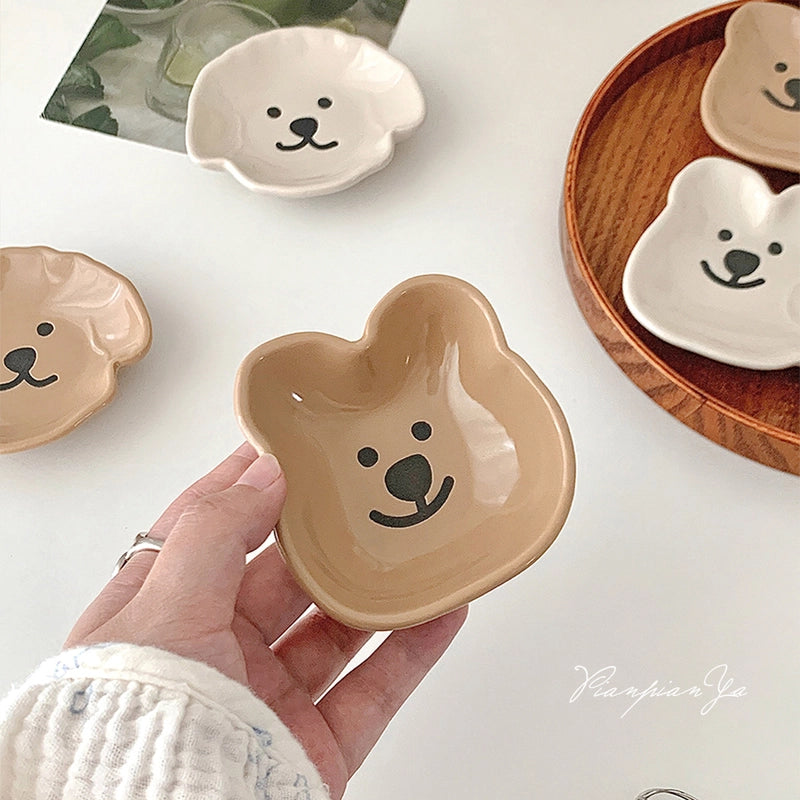 Cute Cartoon Porcelain Dish 1 Piece