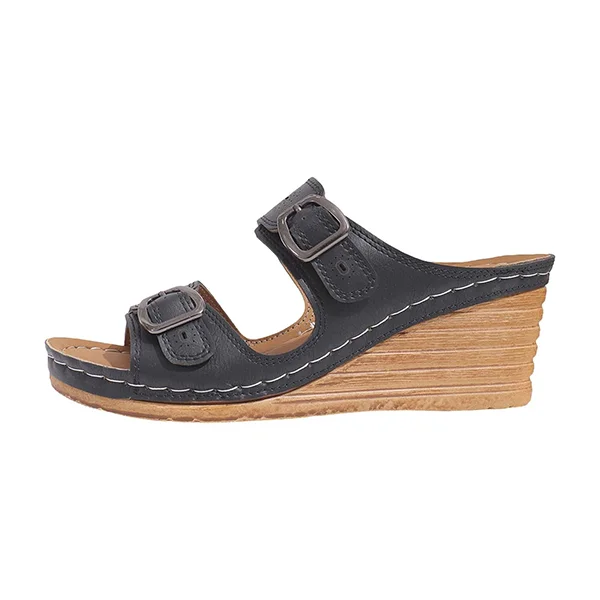 😍Last Day 50% OFF😍-Women's Casual Slope Heel Slippers