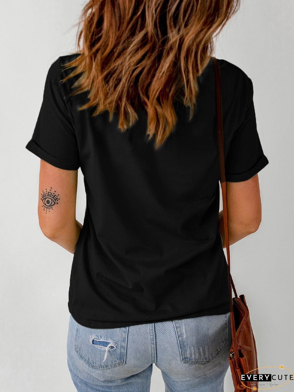 NASHVILLE Rock & Roll Guitar Graphic Print Top