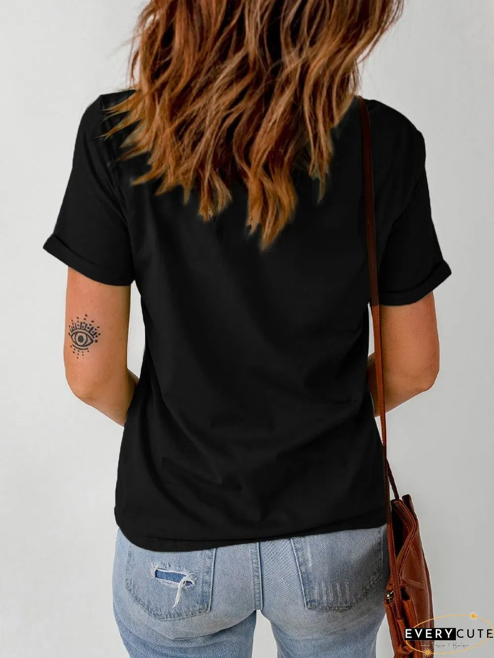 NASHVILLE Rock & Roll Guitar Graphic Print Top