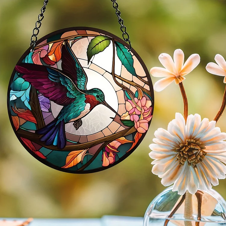 Hummingbird - Suncatcher Hanging Ornament WH014