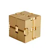 Stress Relief Toy Premium Metal Infinity Cube Portable Decompresses Relax Toys for Children Adults