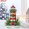 Weihnachtsleuchtturm - 5d DIY Basteln Ornament