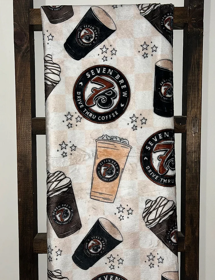 Seven Brew Coffee Busch Light Cowboys Blanket