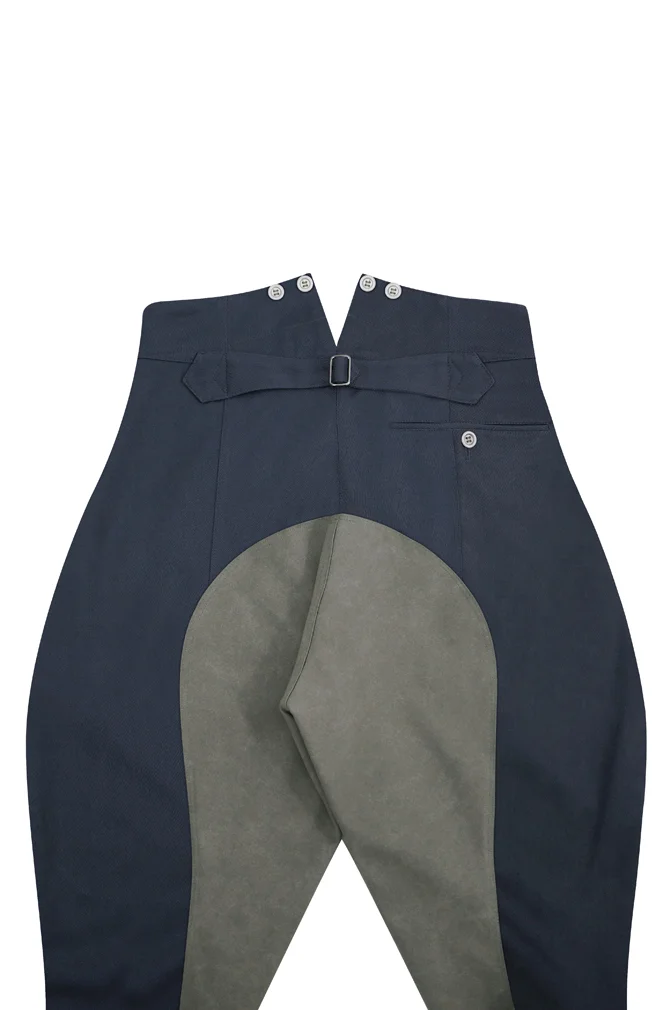   Luftwaffe German M1940 Blue Grey Gabardine Mounted Troops Riding Breeches German-Uniform