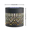 2 Pack Solar Hollow Iron Wall Light Outdoor Garden Fence Lamp