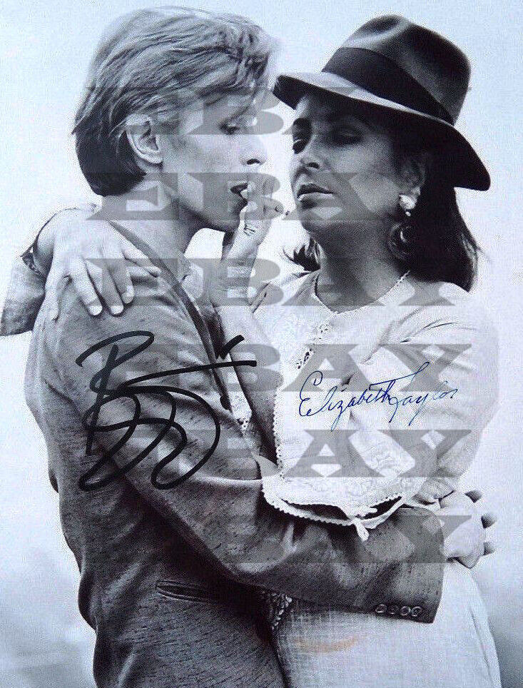 David Bowie Elizabeth Taylor Autographed signed 8x10 Photo Poster painting Reprint