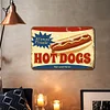 Hot dog calligraphy - Vintage Metal Signs(12*8Inch) 