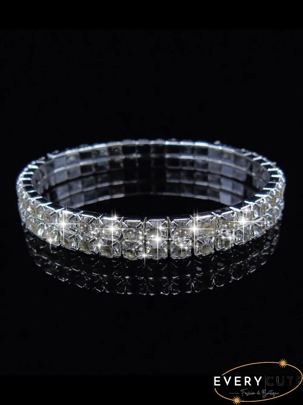 1-5 Row Full Drill Stretch Bracelet Party Bracelet