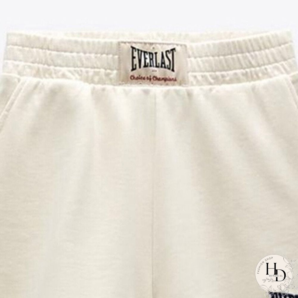 Sports Shorts Women Harajuku Solid Embroidery Casual Lady Elastic Waist Beach Loose Short