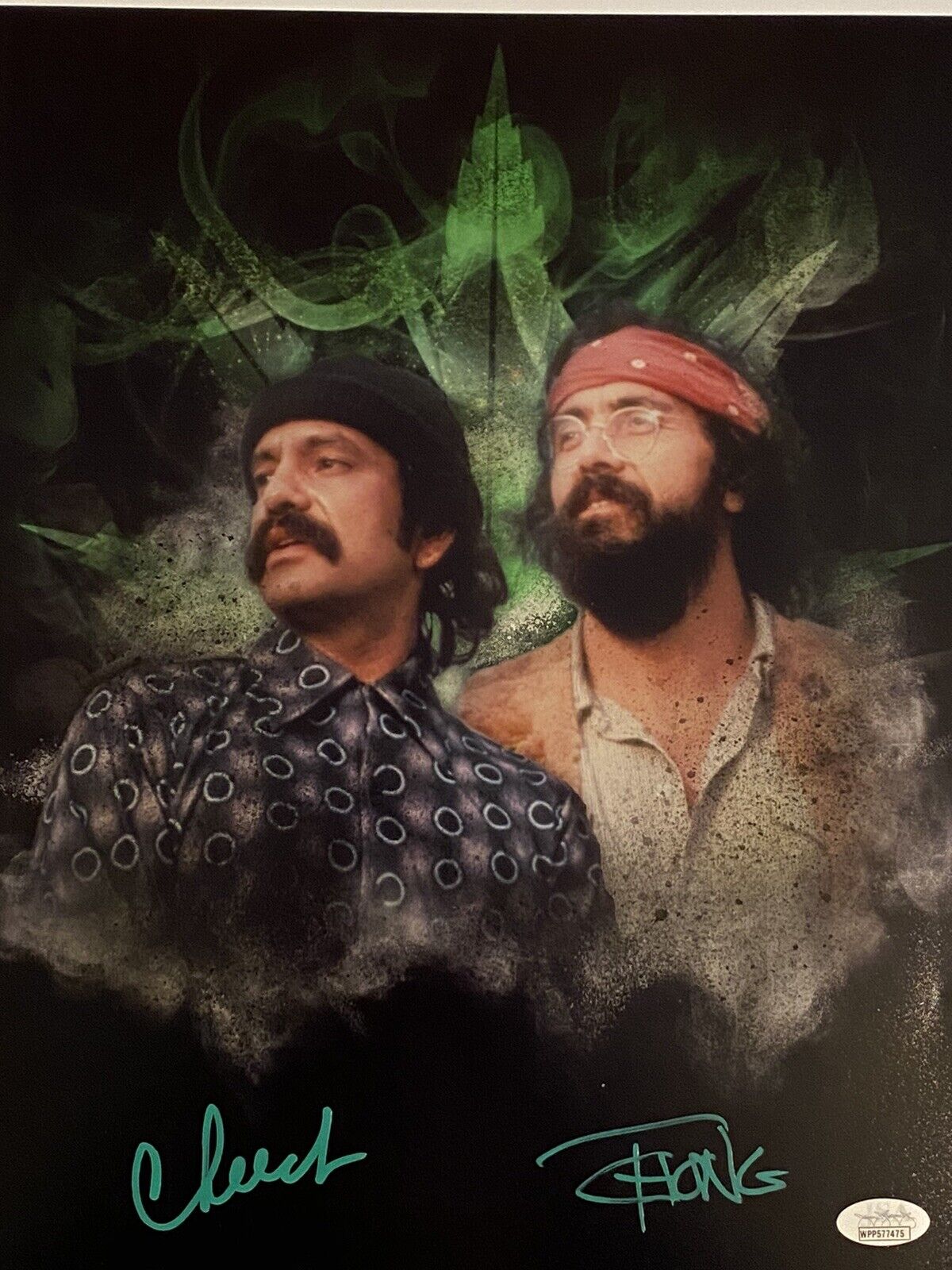 Cheech and Chong Autograph 11x14 Photo Poster painting Up in Smoke Signed JSA COA