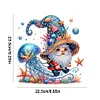 Diamond Painting Acrylic Jellyfish Gnome DIY Diamond Painting Hanging Pendant for Adults