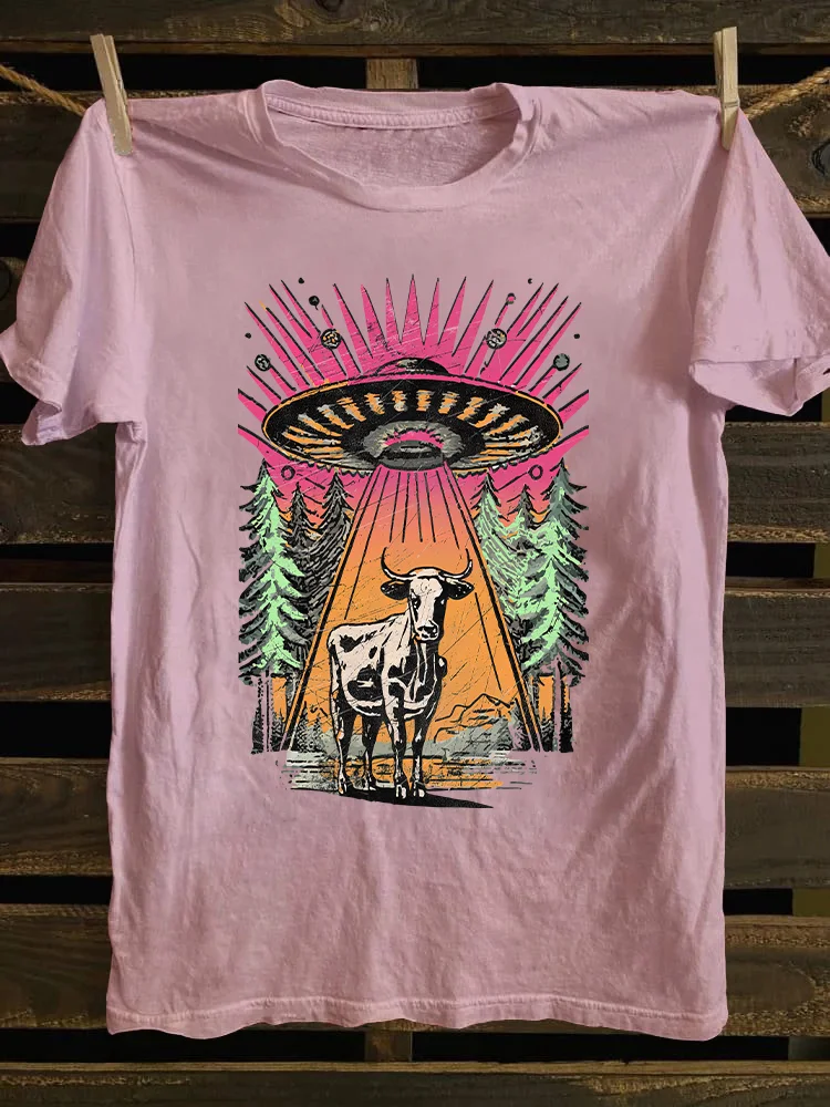 UFO Cow Abduction T-shirt