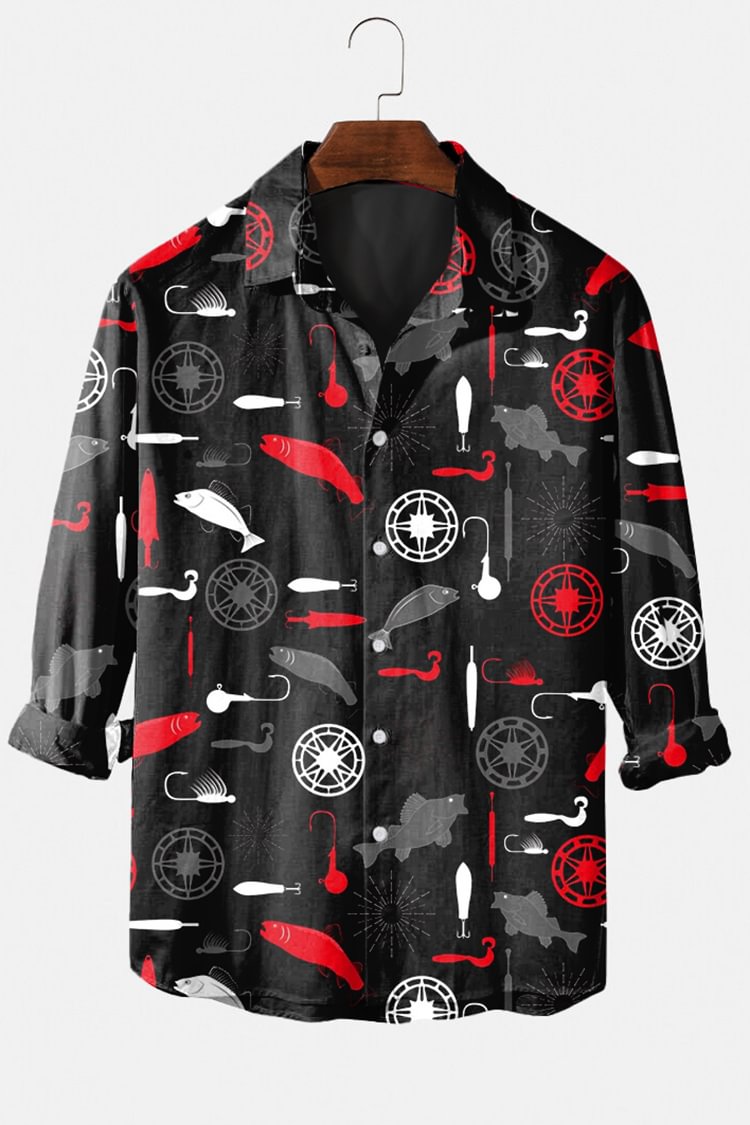 Fashion Men's Vacation Casual Long Sleeve Shirts