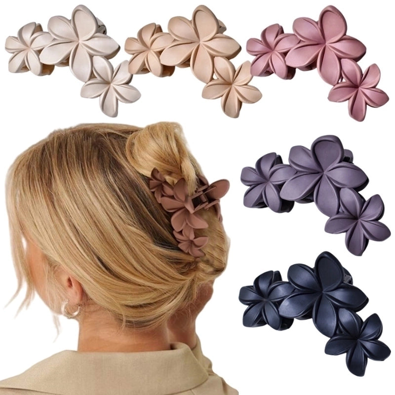 Women's Minimalist Classic Style Flower Acetic Acid Sheets Hollow Out Hair Claws