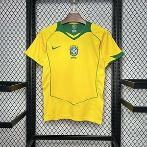 2004 Retro Brazil Home Football Shirt 1:1 Thai Quality