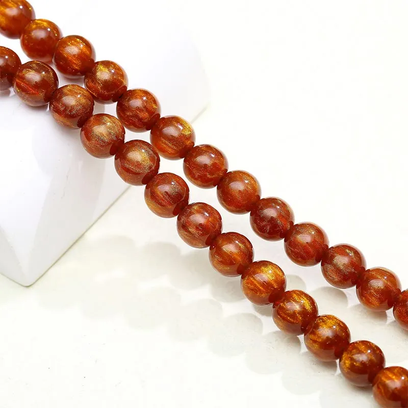 108 Beads Golden Sea Willow Mala Prosperity Necklace Bracelet