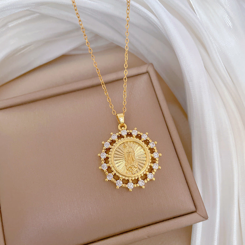 Moon Geometric Stainless Steel Stainless Steel Necklaces