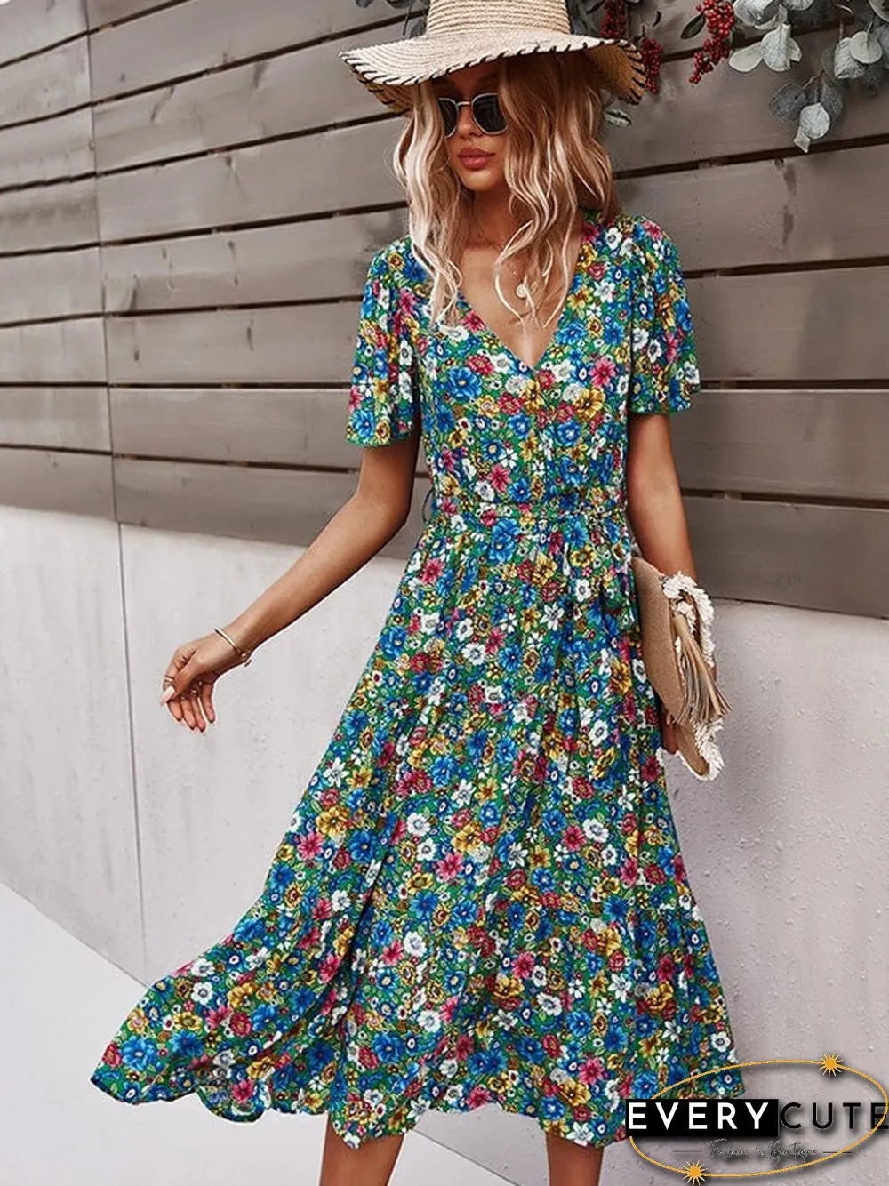 Design Women's Waist Down Dress Print Sexy Skirt