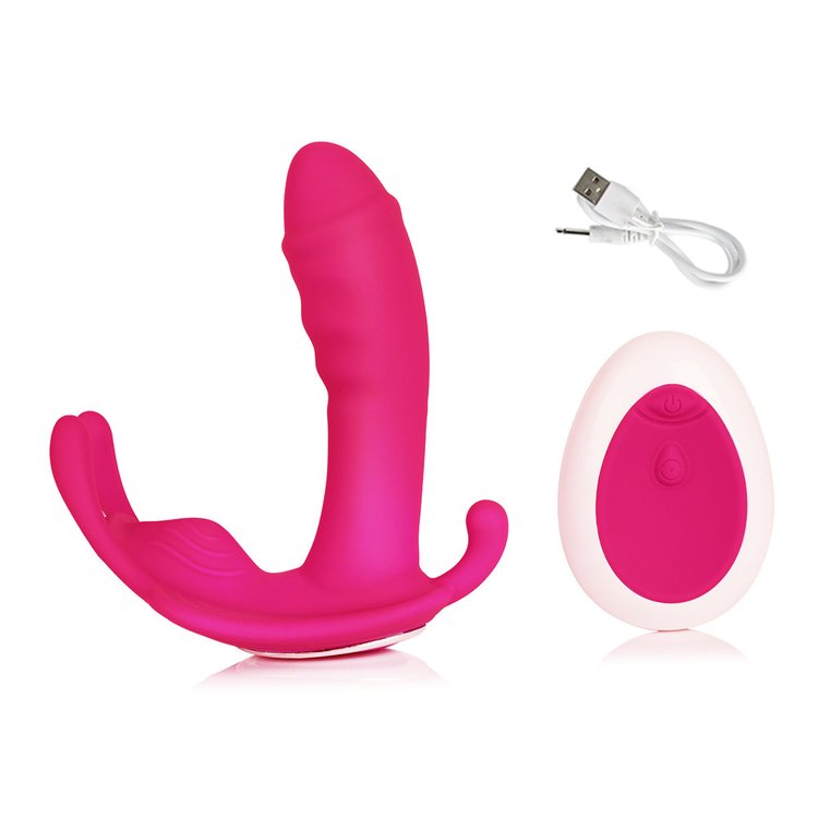 M3 Remote Control Clit G spot Rabbit Dildo Vibrator  - Rose Toy