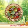 Plants DIY Diamond Painting Hanging Pendants Acrylic Crafts Kit for Home Wall Decor