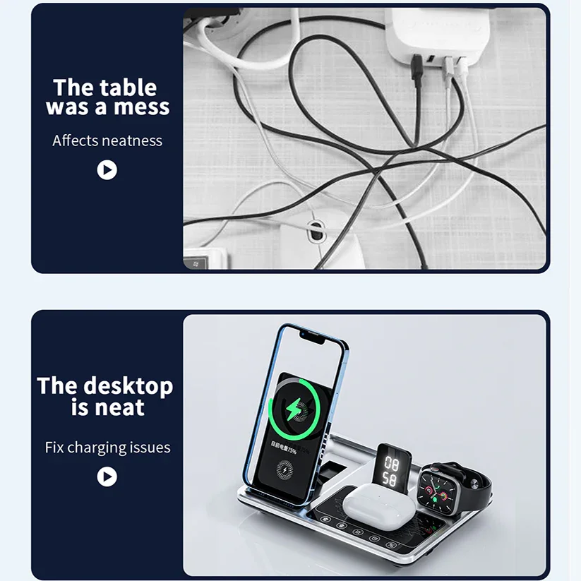 Three In One Multi-Function Wireless Charger