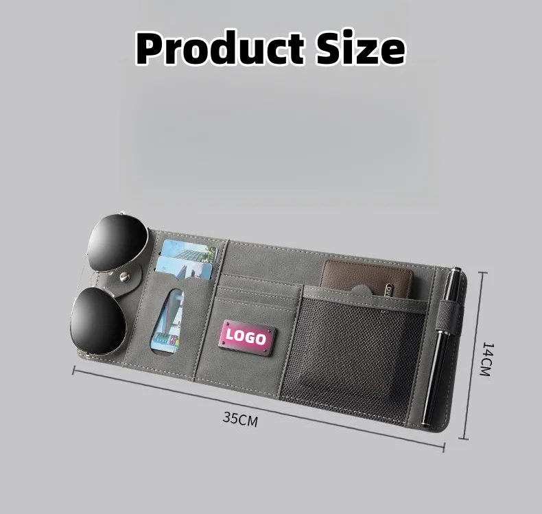 Car sun visor storage rack